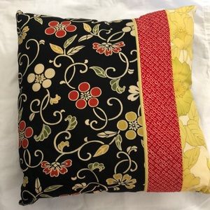 Japanese Silk throw pillow